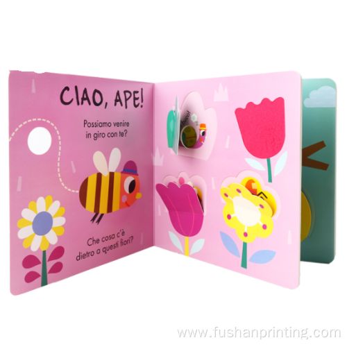 Custom printing Die-cut different shape board book